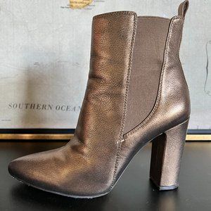 Vince Camuto booties, bronze color, women's size 9